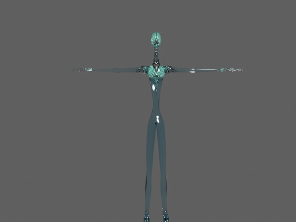 strange alien 3d max - Alien Robot (Light Being) by Gooneacehole